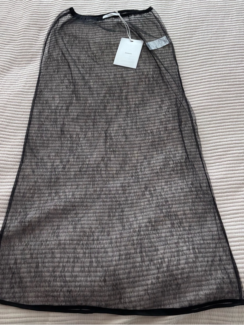 Amomento Sheer Black Lace Maxi Skirt NWT size 0 (fits S/M)